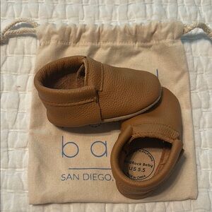Bird Rock Baby Fringeless Gingersnap Baby Moccasins